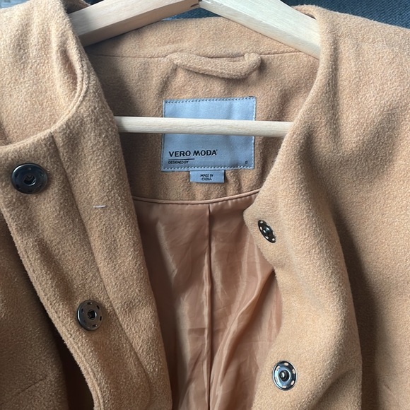 Tan Vero Moda Coat/Jacket Size S - Picture 2 of 4